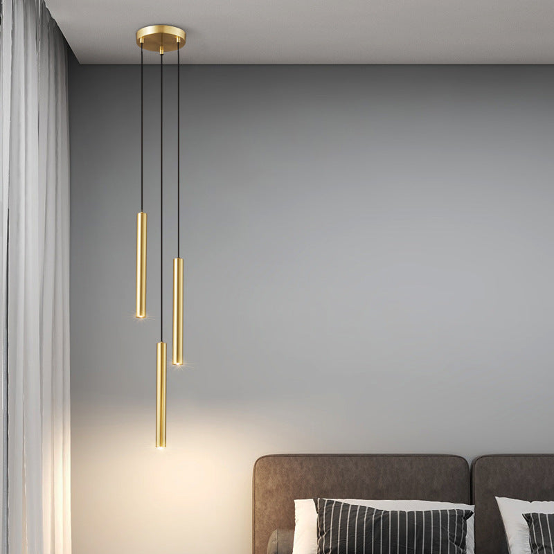 Modern Copper Pendant Light Bedroom Chandelier