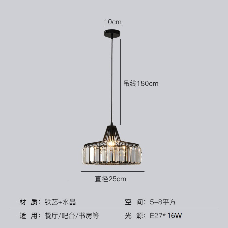 Crystal Sun Modern Pendant Light