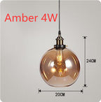Nordic Industrial Glass Pendant Chandelier