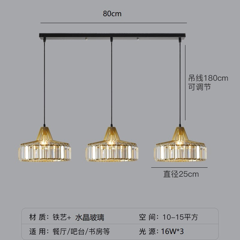 Crystal Sun Modern Pendant Light
