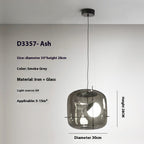 Glass Modern Bedside Pendant Light