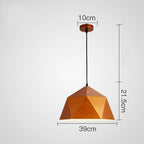 Colorful Geometric Iron Pendant Light