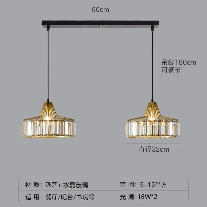 Crystal Sun Modern Pendant Light