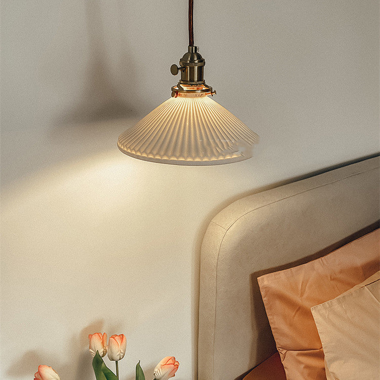 Ceramic Brass Pendant Light Nordic Design